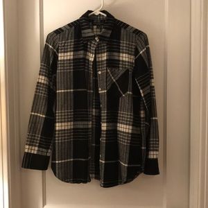 Perfect condition banana republic flannel shirt